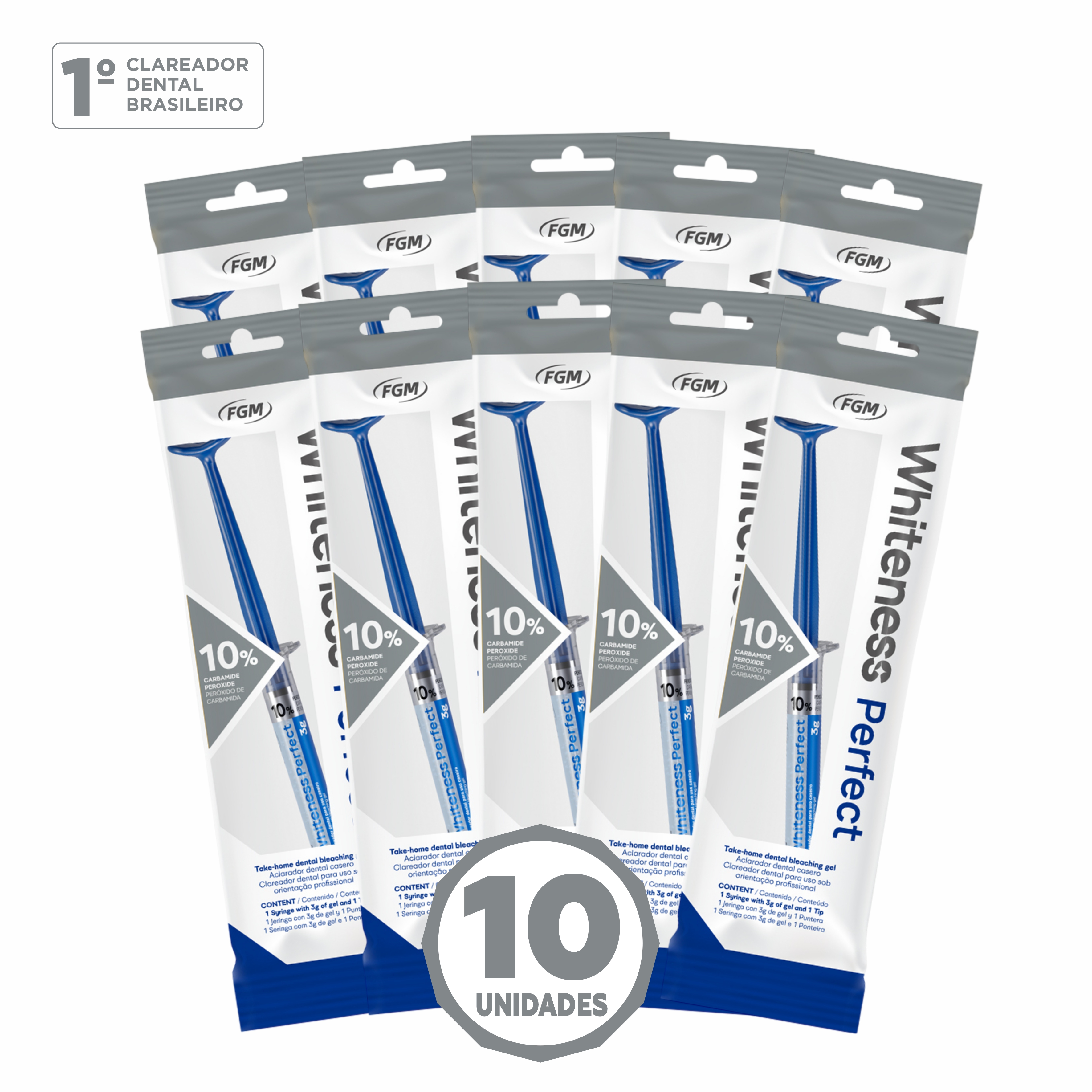 10x Clareador Dental Whiteness Perfect 10%