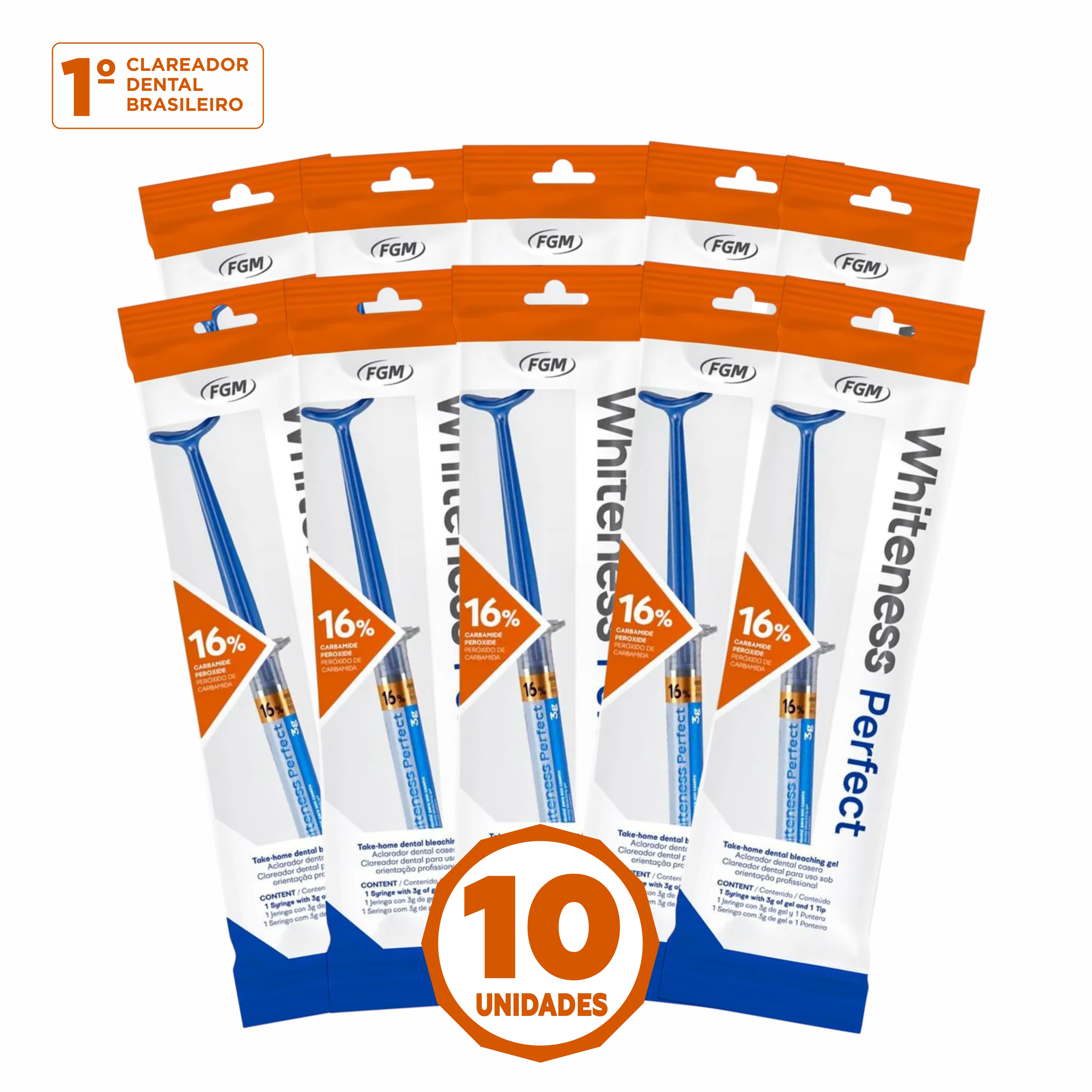 10x Clareador Dental Whiteness Perfect 16%